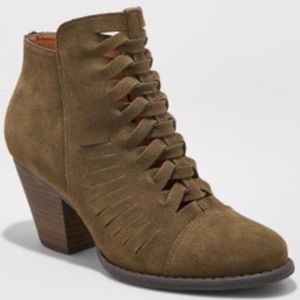Target olive bootie